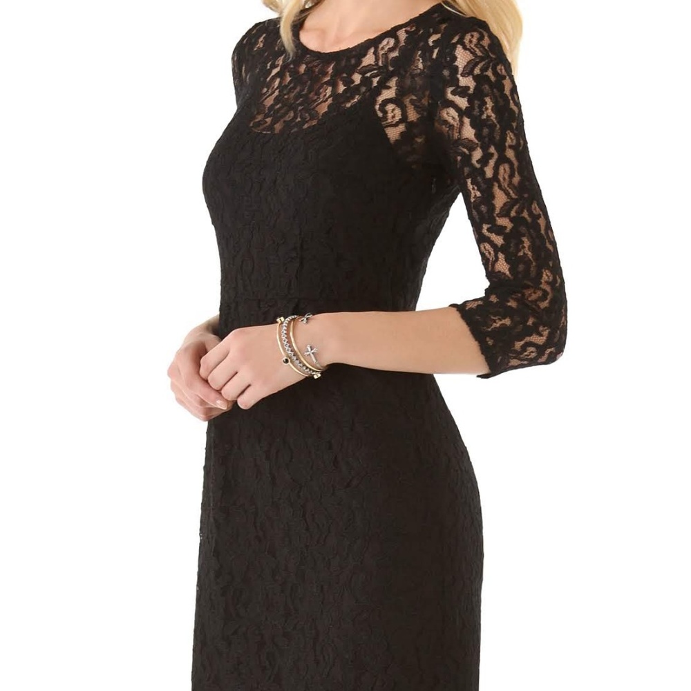 Madewell Black Lace Loren Dress
